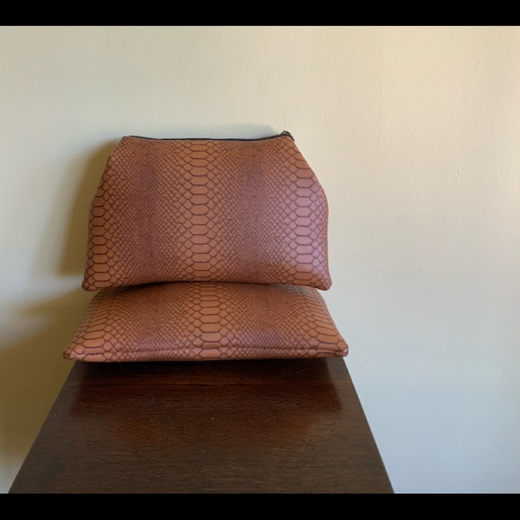 HandBag Mistress Clutch Vegan Leather Python Print Ethically Made Brisbane - Picture 4 of 7